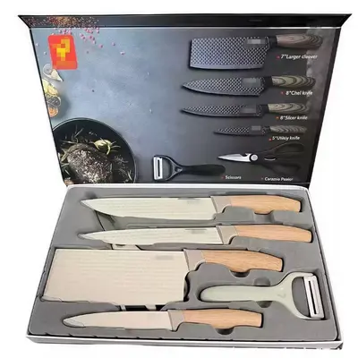 Edelstahl Küchenmesser-Set 6-teilig - 8