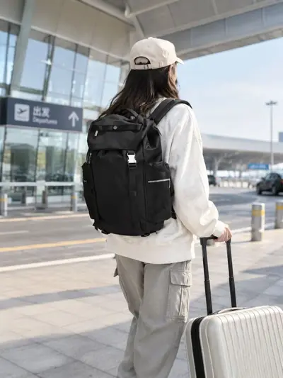 Lu Jia Wunderlust 25L Unisex Backpack Large Capacity Waterproof Commuter Casual Travel Bag Nylon - 4