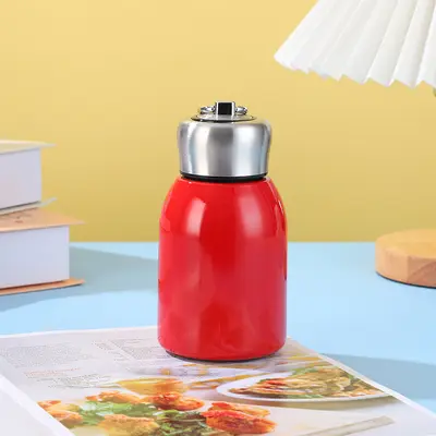 304 Stainless Steel Vacuum Pocket Cup, All-Steel Lid, Portable with Carry Ring - 11