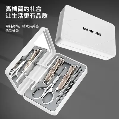Nail clipper set, angled mouth anti-splash design - 12