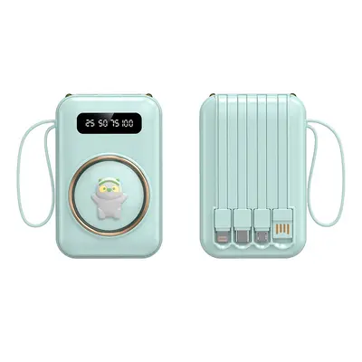 Grenzüberschreitendes 3C-zertifiziertes Mini-Cartoon-Powerbank mit integrierten vier Leitungen, 20000 mAh, große Kapazität, Geschenkset - 8