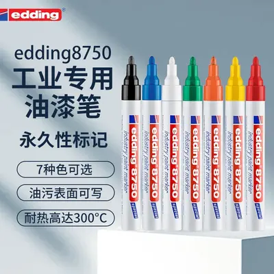 Edding 8750 Endüstriyel Permanent Marker, Alkole ve Yüksek Sıcaklığa Dayanıklı