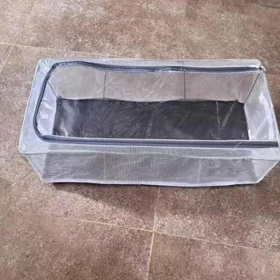Transparent shoe storage box, foldable, dust-proof - 8