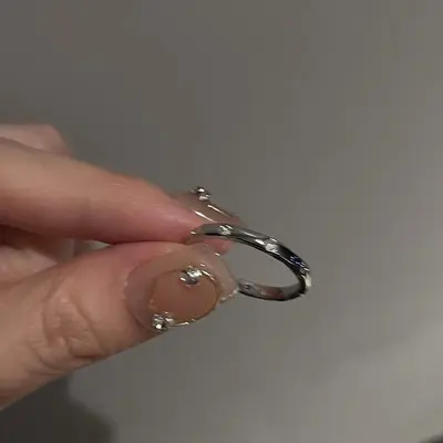 Zirkon-Legierung Offener Ring für Damen mit minimalistischem Design - Zeigefingerring im angesagten Stil mit gehobener Ästhetik - 8
