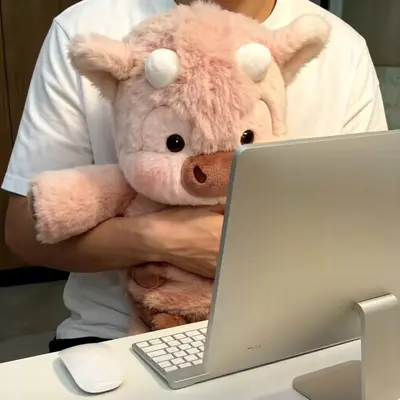 Running Little Pig Plush Toy Soft Comfort Sleep Pillow - 7