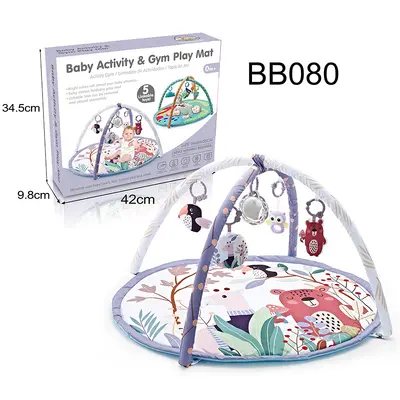 Baby Ball Pit Fence with Activity Rack and Crawling Play Mat - 9