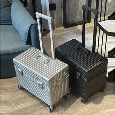 All-Aluminum Magnesium Alloy Carry-On Suitcase, 20 Inch, Combination Lock