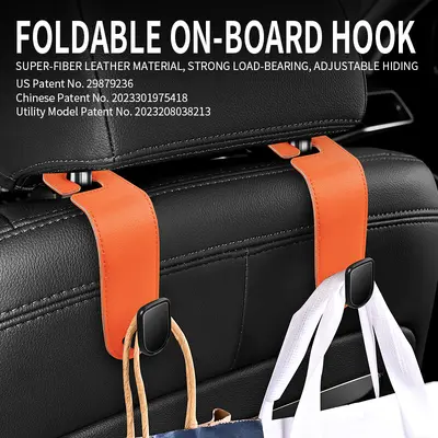 Multifunctional Car Seat Hook, Hidden Type, Rear Seat Storage - 2