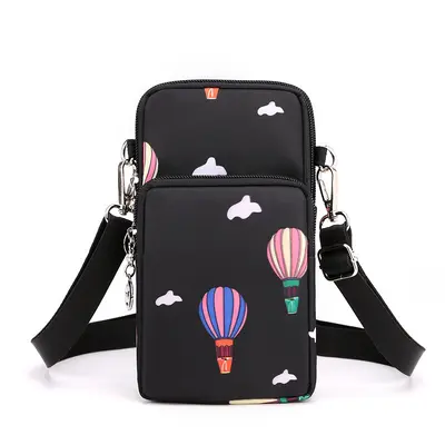 Grenzüberschreitende neue Handytasche Damen Crossbody Oxford Stoff Crossbody kleine Tasche Handytasche vertikal Mini Geldbörse Handgelenktasche - 11