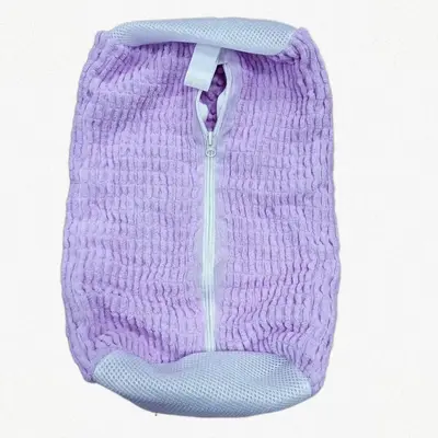 Shoe washing bag new thickened reusable washing machine special shoe washing bag chenille mesh cleaning bag - 9