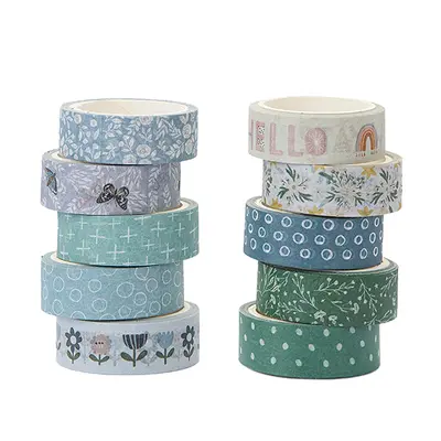Boho Washi Tape Set, 20 Rolls, DIY Decorative - 7