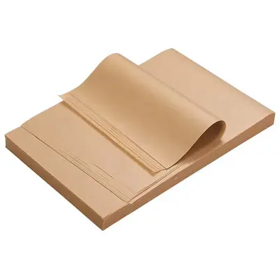 Beef leather color grease-proof paper tray grease-proof paper disposable barbecue mat paper pizza baking paper oil-absorbent paper food-grade - 6