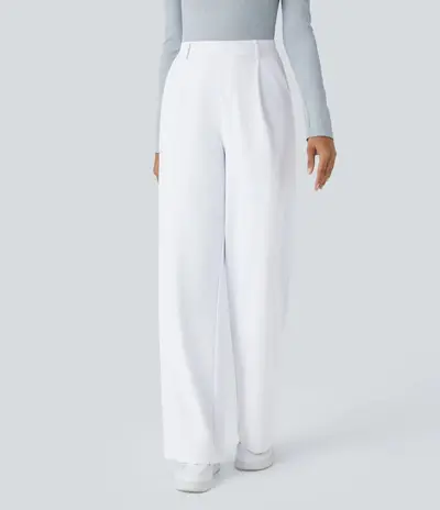 Suit trousers, casual pocket trousers, loose-fit straight trousers - 7