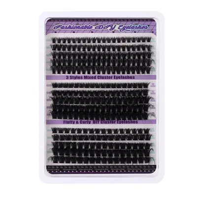 D-Curl Natürliches Wimpernverlängerungs-Set Einzelcluster