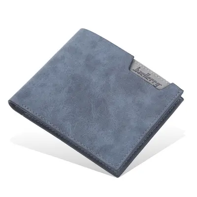 BAELLERRY Men's Short Wallet, Multi-Card Slots, Open Matte Leather - 6