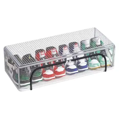 Transparent shoe storage box, foldable, dust-proof - 6