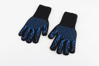 Silikon-Hitzeschutzhandschuhe, flammhemmend, rutschfest - 7