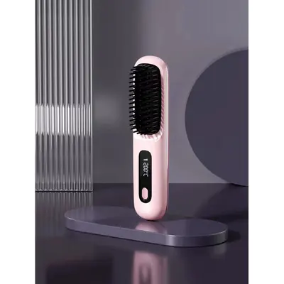 Tragbarer kabelloses LCD-Ionen-Haarglätter mit Aufladung für grenzüberschreitenden Amazon-Verkauf, schonend zu den Haaren, kombinierter Glätter und Lockenstab - 9