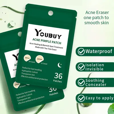 Cross-border Youbuy acne patch 36 capsules hydrocolloid invisible acne patch day and night invisible patch acne patch