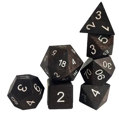 Игральные кости для всех видов настольных игр и ролевых игр, Dungeons & Dragons, подходят для рождественских подарков, деревянные кости DND