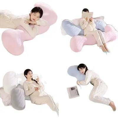 Ice Silk Side Sleeper Leg Pillow, Cooling, Removable Washable Cover - 5