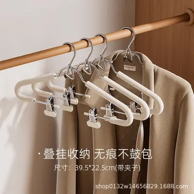 创意连体海绵套装挂衣架可叠加汉服收纳马面裙多功能收纳神器批发 - 7