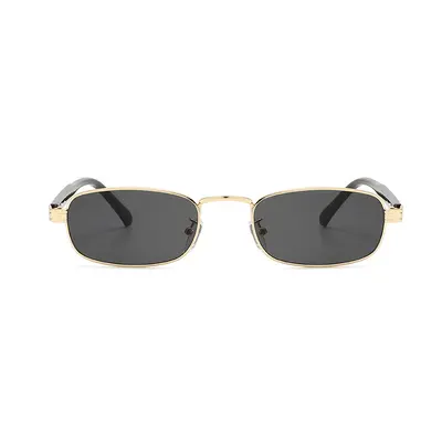 Small Square Metal Frame Women's Sunglasses, UV Protection - 6