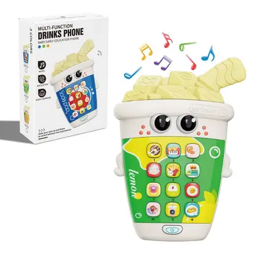 Baby Lerntelefon mit Musik und Geschichten, Cartoon-Pommes-Design - 8