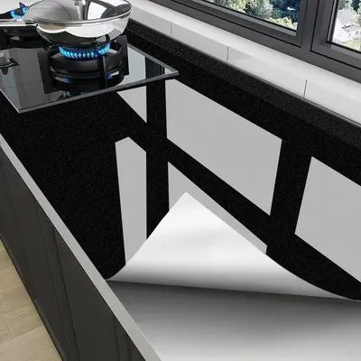 Thickened Waterproof Oil-Proof Kitchen Wallpaper Sticker, High-Temperature Resistant - 11