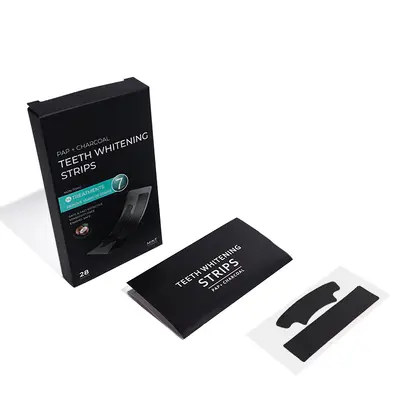 Activated Charcoal Teeth Whitening Strips, 14 Pairs, Enzyme - 9