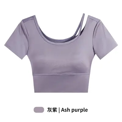Kadın spor t-shirt, hızlı kuruyan, göğüs destekli