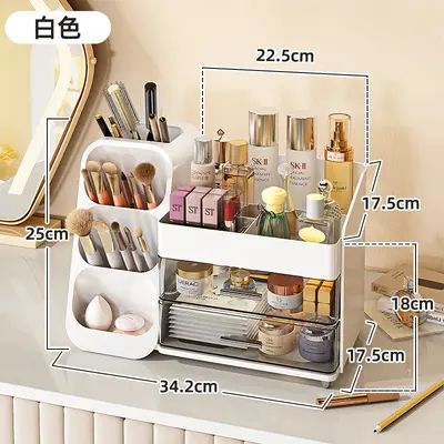 Large capacity cosmetics storage box, multifunctional organizer - 7