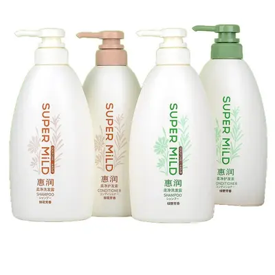 Huirun Japanese Shampoo and Conditioner Set, Green Field Floral Scent, 600g - 2