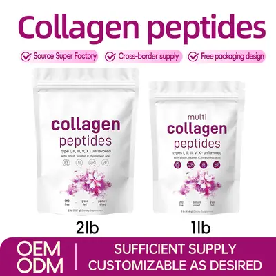 454g/907g Küçük Moleküllü Kolajen Peptit Tozu - 1