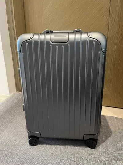 Rimowa Original Serisi Alüminyum-Magnezyum Alaşımlı Bavul Sürükleme Çantası Premium Hassas İşçilik Kabin Bavulu - 9