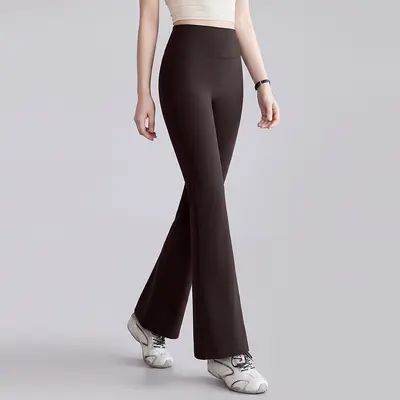 Women's Micro-Flare Yoga Pants, High Waist, Hip-Lifting