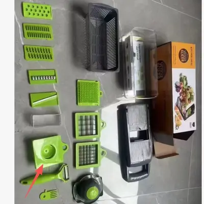 Çok fonksiyonlu sebze doğrayıcı, dilimleyici, patates teli kesici - 7