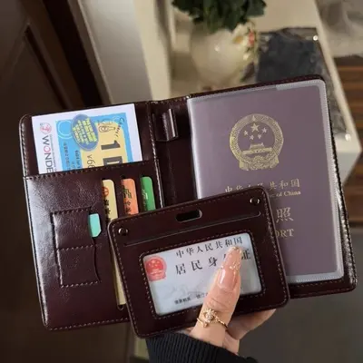 RFID-Schutz Multifunktions-Karten- und Reisepass-Brieftasche - 4