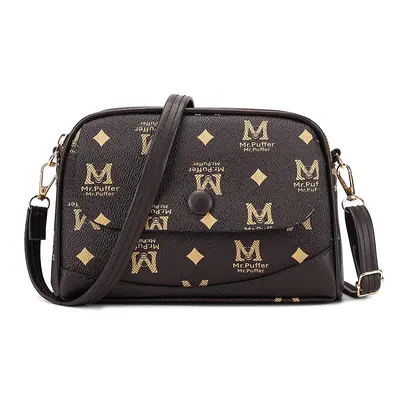 Shiling Leather Crossbody Bag High-Quality Shell Bag Fashion Elegant Middle-Aged Women's Bag Niche Practical Mom Single Shoulder Bag