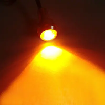 18MM Eagle Eye LED Light for Motorcycle and Car, 9W, Waterproof, Amber