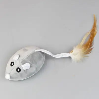 Rechargeable Simulated Mouse Cat Toy with Automatic Obstacle Avoidance - 7
