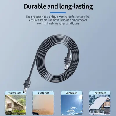 DC-DC güç kablosu, IP67 su geçirmez, 20AWG, açık mekan uzatma kablosu - 3