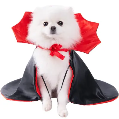 Pet Cape for Halloween, Cat and Small Dog Dress, Adjustable
