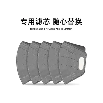 4-lagiger Ersatzfilter für KN95-Masken, Schmelzblasvlies, PM2.5, einzeln verpackt