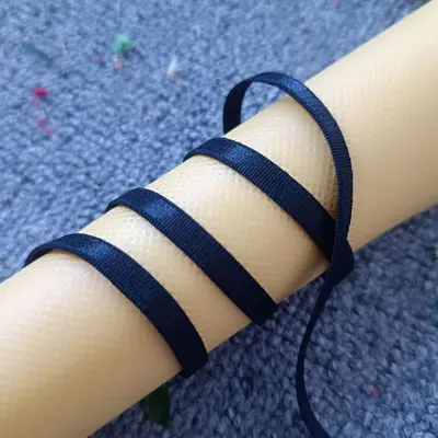 0,6 cm naylon elastik bant, kaymaz tüylü astarlı iç çamaşırı askısı, parlak yüzey - 9