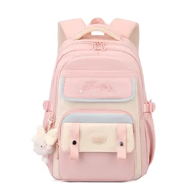 Schulrucksack im College-Stil für Damen, leicht, großes Fassungsvermögen