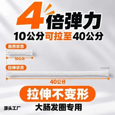 发圈专用4倍弹力松紧带大拉力松紧弹力带高弹力走马带皮筋弹力绳
