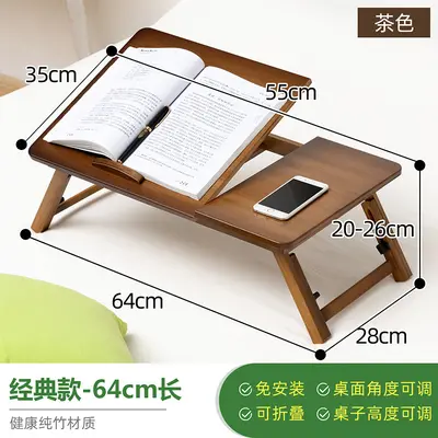 Folding Bed Table for Small Apartments, Children's Study Desk - 11