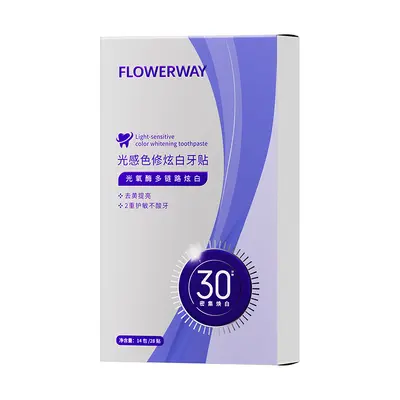 FLOWERWAY Enzym-Zahnaufhellungsstreifen, lichtempfindlich - 6