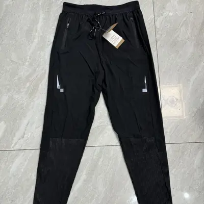 Men's Reflective Cropped Sports Pants, Breathable, Quick-Dry, Slim Fit